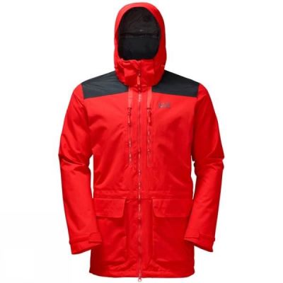 Chaquetas Jack Wolfskin The Pan-American Trek Hombre Rojas - Chile WXZ059426